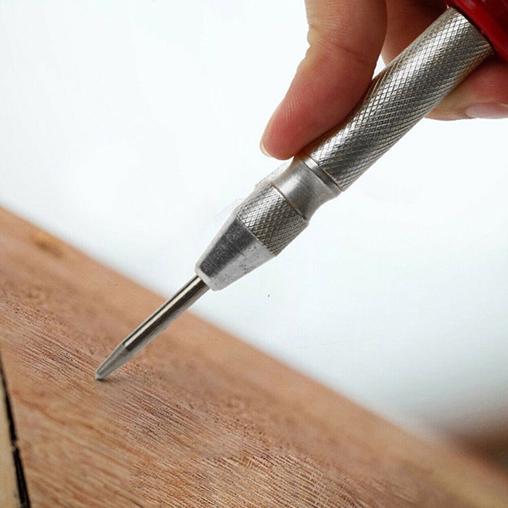 Automatische Center Pin Punch Spring Loaded Markering Starten Gaten Tool Hout Druk Dent Marker Houtwerk Hulpmiddel Boor