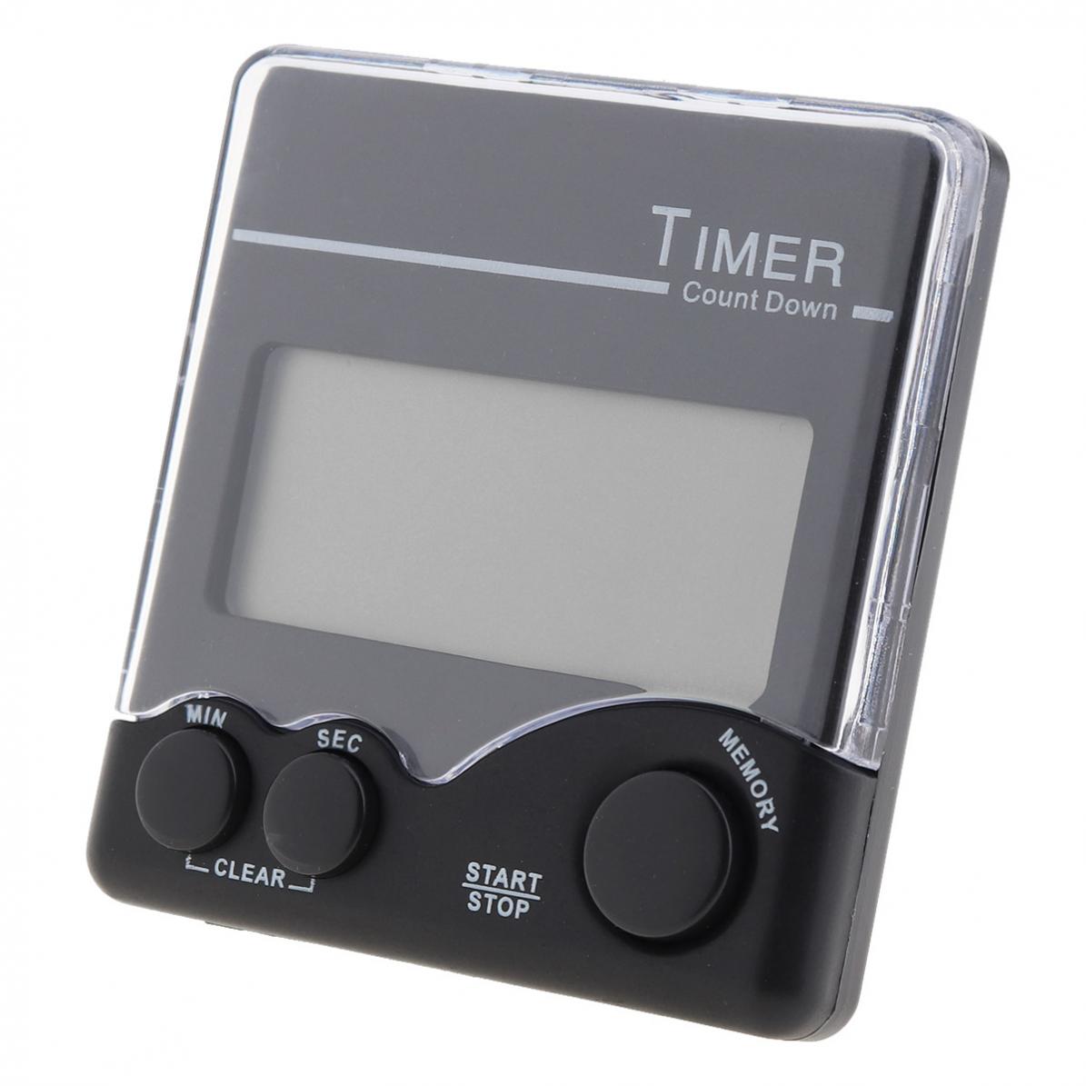 Magnetic Electronic Digital Timer with Bell Prompt and Large LCD Display for Laboratory Kitchen