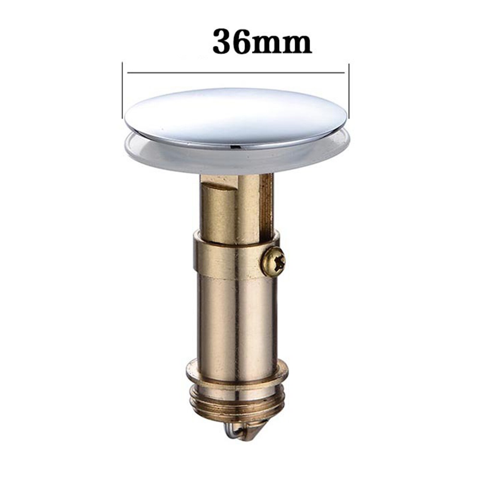36/38/43/66/69mm Brass Bathtub Plug Replacement Bath Pop Up Waste Plug Only Flat Seal Brass Bathroom Tub Drain Drainer Strainer: 36mm