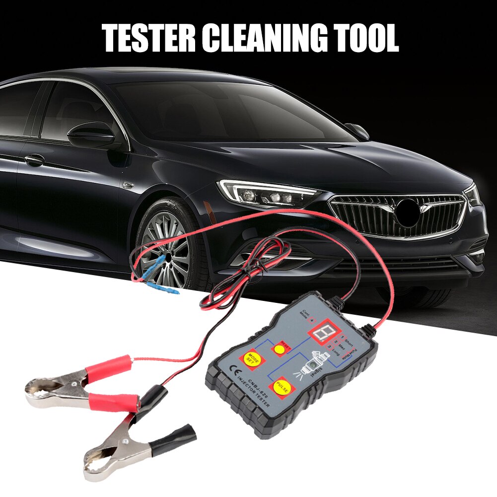 Fuel Injector Tester 12V 4 Pulse Modes Handheld Car Vehicle Fuel Pressure System Diagnostic Scan Testing Tool