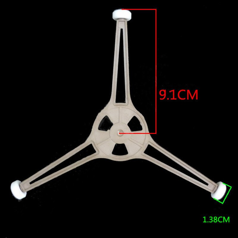1pc Microwave Oven Triangle Shaped Tray for Microwave Parts 24.5cm Flat Glass Plate