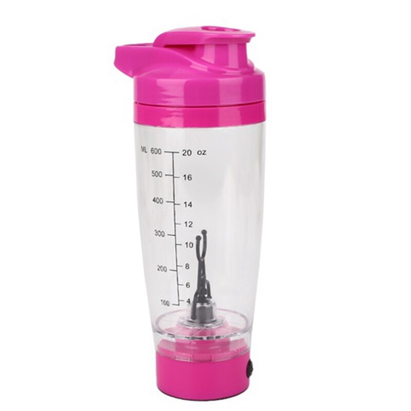 Bärbar virvel elektrisk protein shaker mixerflaska avtagbar kopp