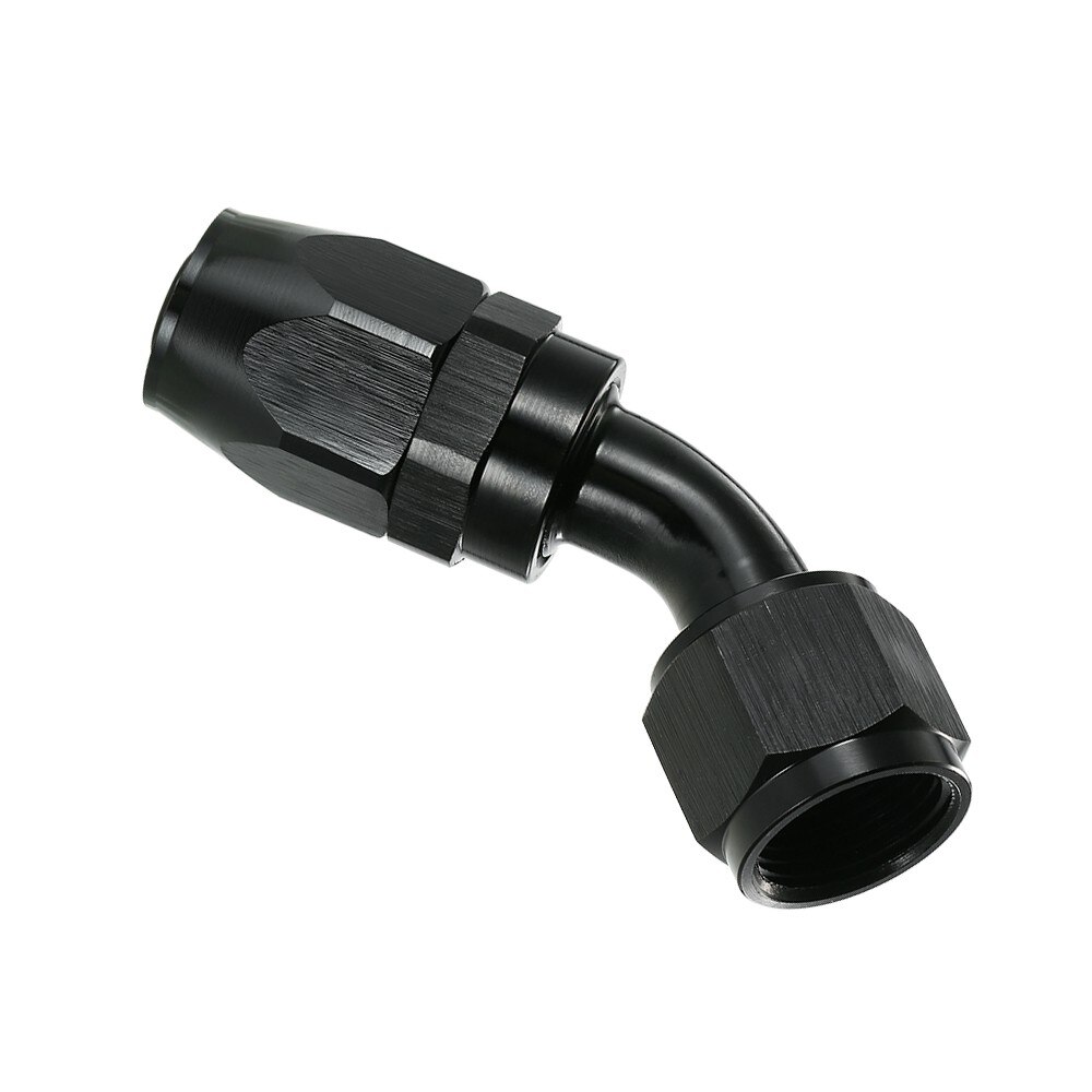 Een-10 AN10 Rechte 45 Graden Swivel Ptfe Brandstof Olie Gevlochten Slang Fitting 10 Een Gevlochten Slang Fitting An10 45 Graden