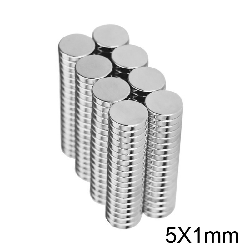 80 ~ 3000Pcs 5X1 Mm Mini Kleine Ronde Magneten 5Mm X 1 Mm N35 Neodymium Magneet sterke Dia 5X1 Mm Permanente Ndfeb Magneten Disc 5*1 Mm