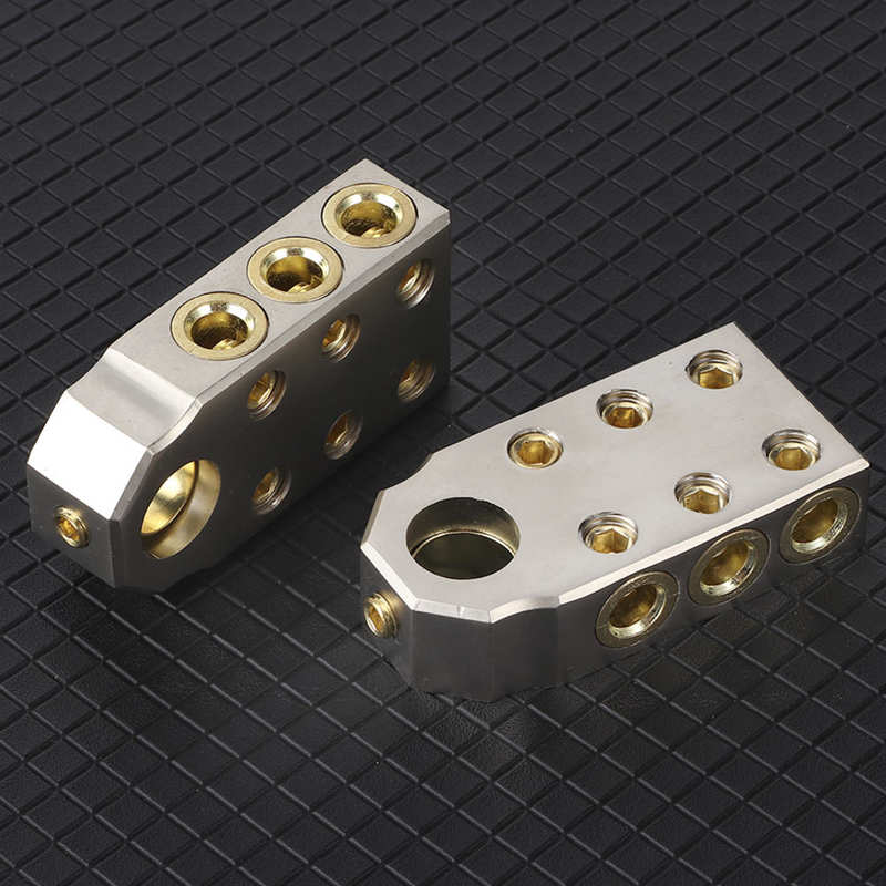 Zinc Alloy Battery Chuck Pair Battery Terminals Kit Positive Negative Auto Battery Clamps Pile with M8/M10 Wrench Battery Chuck