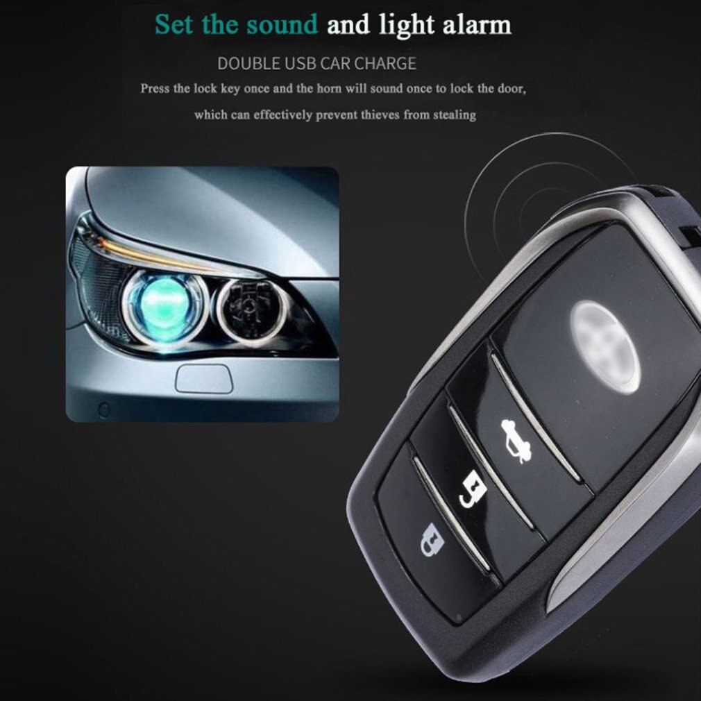 Partol Smart Key PKE Car Alarm Passive Keyless Entry Car System Engine Start Stop Push Button Remote Starter Shock Sensor X5