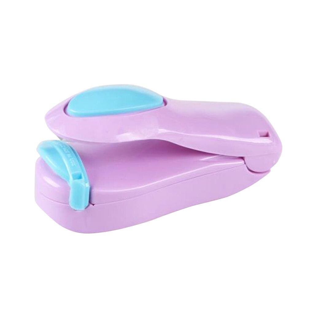 ! Kitchen Accessories Tools Mini Portable Food Clip Heat Sealing Machine Sealer Home Snack Bag Sealer Kitchen Utensils Gadget: 08(Purple)
