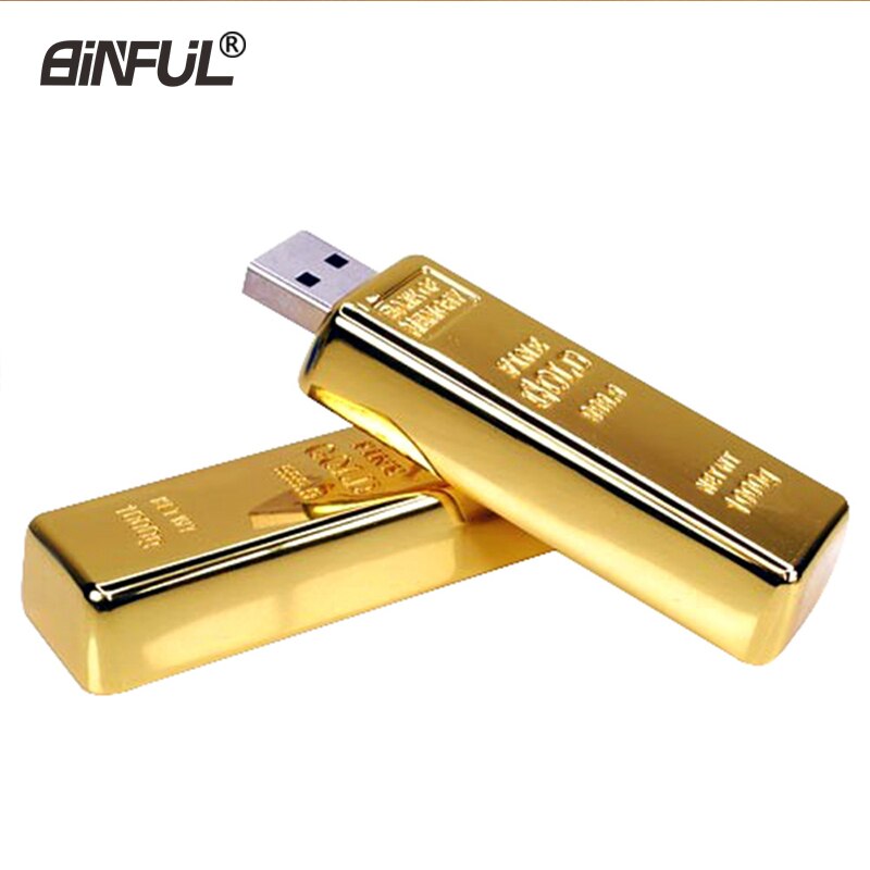 Gouden Usb Flash Drive Metalen Pen Drive 4Gb 8Gb 16Gb 32Gb 64Gb Gold Bar USB2.0 flash Memory Pendrive Edelmetaal Stick Schijf