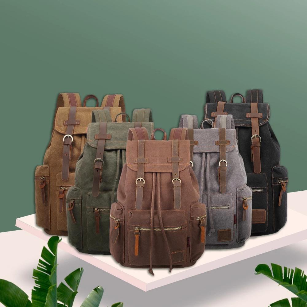 Zaini di tela Vintage ▾ borse da uomo e da donna studenti di viaggio casuale per escursionismo zaino da campeggio da viaggio Mochila Masculina