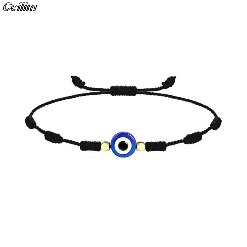 Evil Turkish Eye Hand Braided Rope Red Thread String Bracelet Women Men Charm Lucky Adjustable Bracelet Friendship Jewelry: 7
