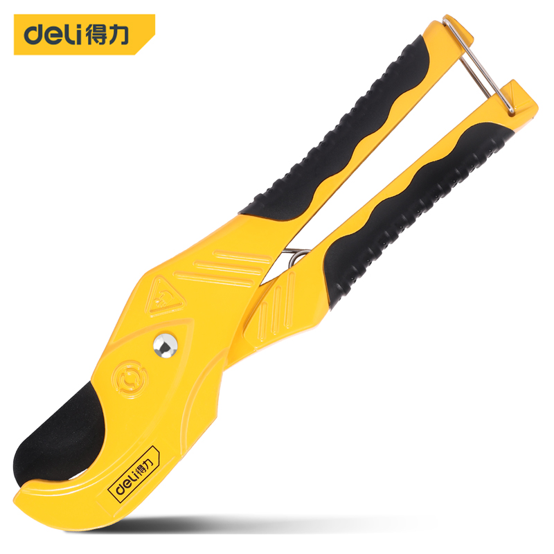 Deli Pipe Cutting Cutter Scissors Knife Tube Hose Scissor Pipe Cutter Plastic Pipes PVC/PPR Plumbing Tool Cutting Hand Tools: WHITE