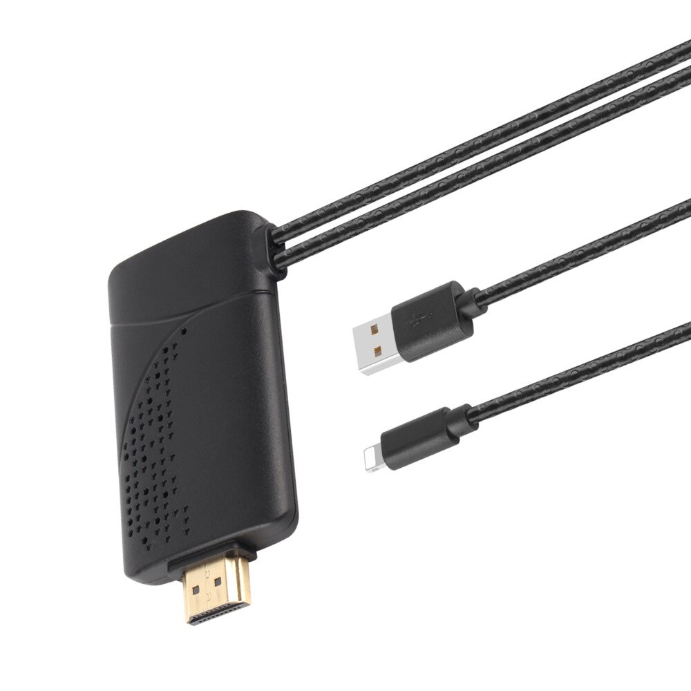 Mxhxm para iphone para hdmi hd telefone móvel para tv projetor mesmo cabo adaptador de tela 1080p suporte ios12