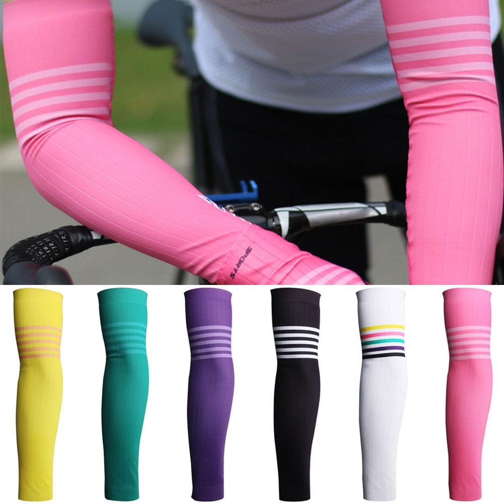 Radfahren Ärmel Reflektierende Sport Arm Kompression Basketball Radfahren Arm Wärmer Sommer Laufschuhe UV Volleyball Sonnencreme Bands