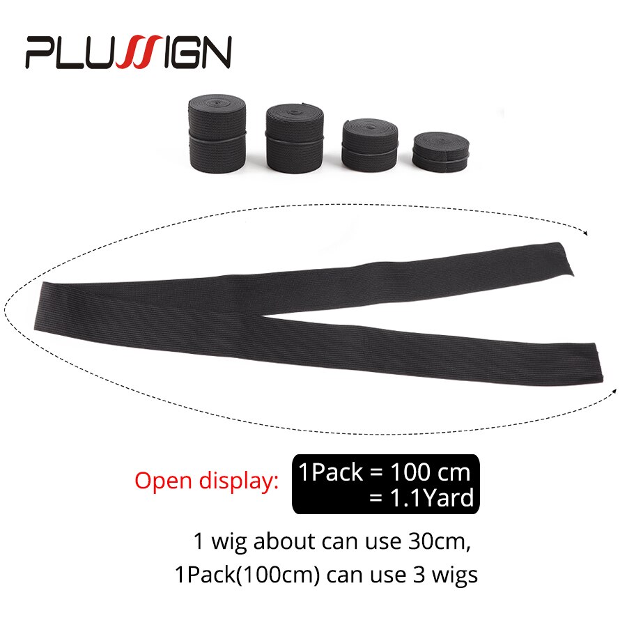 Banda elástica ancha para coser, accesorios de costura para ropa interior, Material de goma para hacer pelucas, banda de nailon