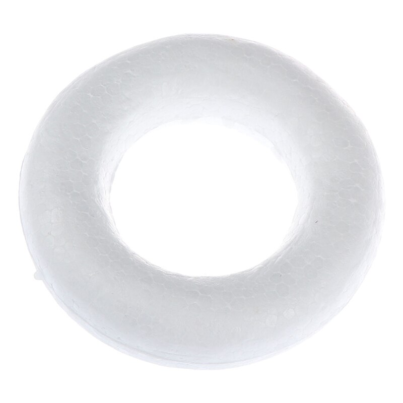 5 pièces rondes bricolage boules de polystyrène boule de noël blanc modélisation polystyrène mousse artisanat boules décorations de noël fête de mariage