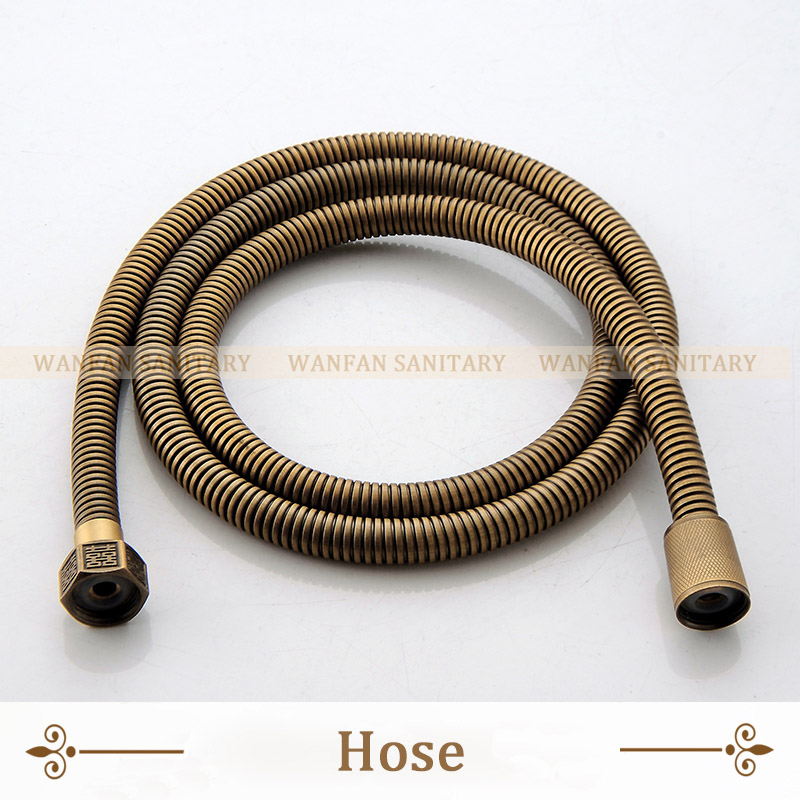 Bidet Faucets Antique Brass Wall Mounted Bathroom Hygienic Shower Sprayer Water Faucet Airbrush Toilet Washing Machine Tap WF556: Hose