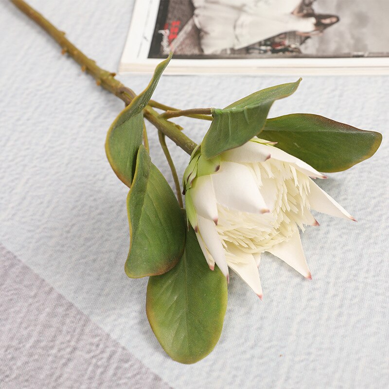 JAROWN Künstliche Blume Seide Kaiser Blume Europäischen Stil Hochzeit Blume Anordnung Dekoration Heimat Garten Tisch Dekoration: klein Weiß