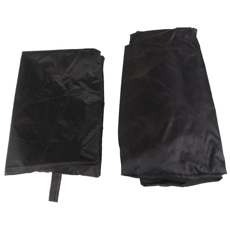 77Cm Ronde Waterdichte Bbq Barbecue Cover Met Opbergtas (Zwart)