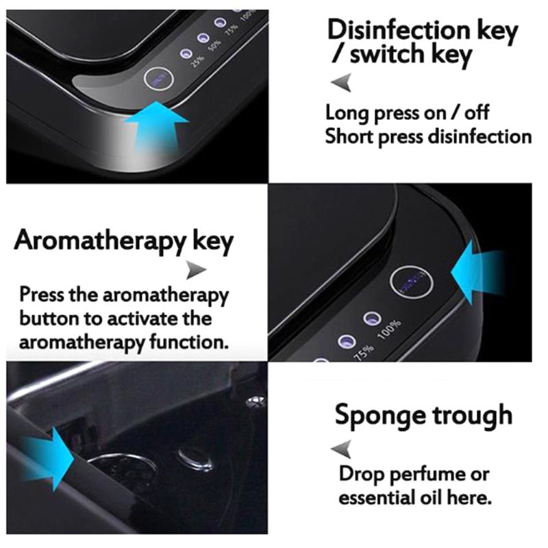 UV Sterilizer Mini Portable Cleaning Box Personal Care Ultraviolet Disinfector Cabinet For Phone Mask Cleaner