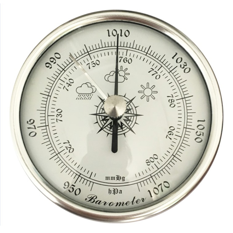 Baromètre anéroïde analogique de haute précision diamètre 72mm baromètre de pêche rond avec caoutchouc PE