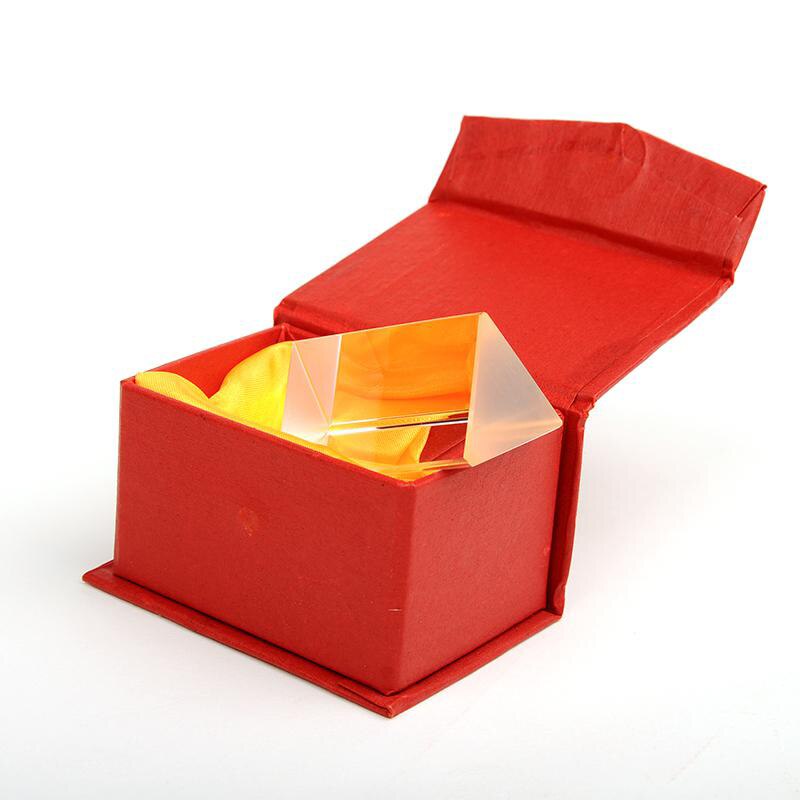 5cm Physics Triangular Prism School Physical Dichroic Prism Optical Experiment Study Aids Teaching Prism Kid's Study