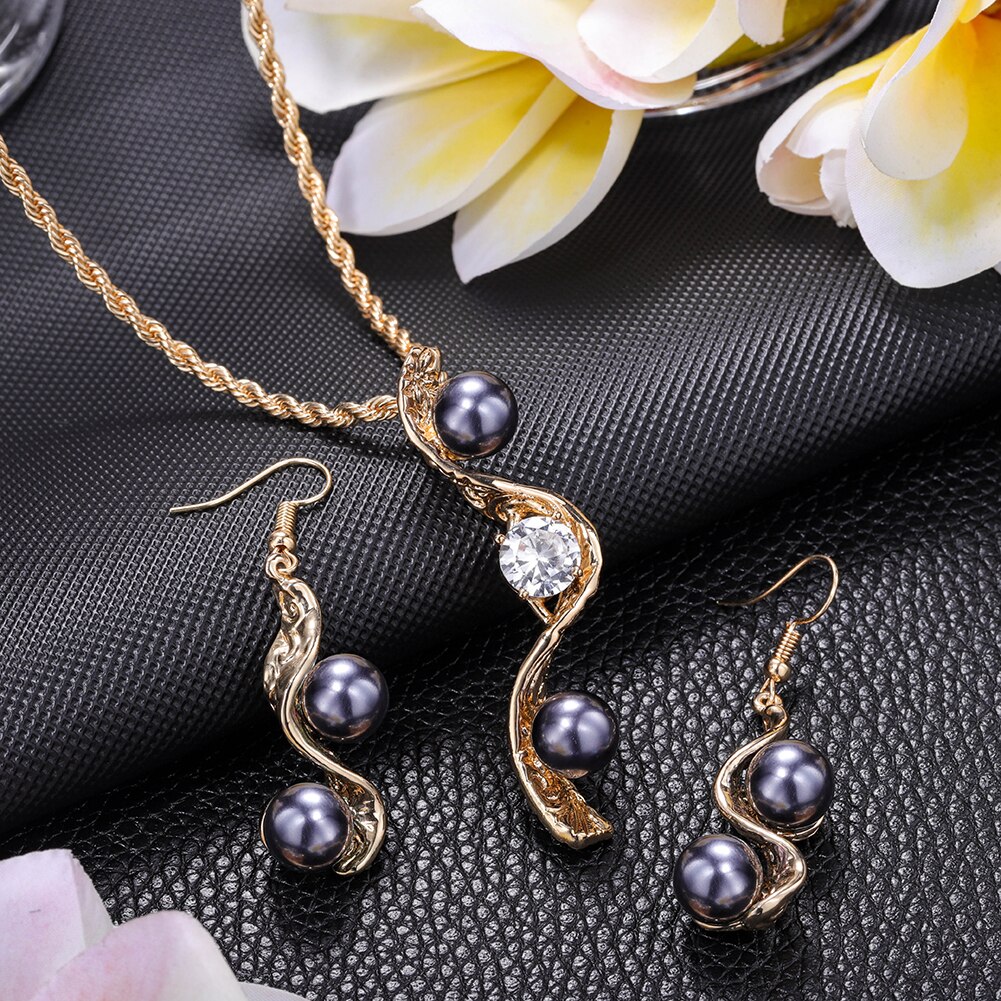Cring Coco Female Samoan Necklace Set Woman 2 Pieces Polynesian Earrings Sets 2022 Trend Wedding Accessories Jewelry Sets: ZH0756GOGR
