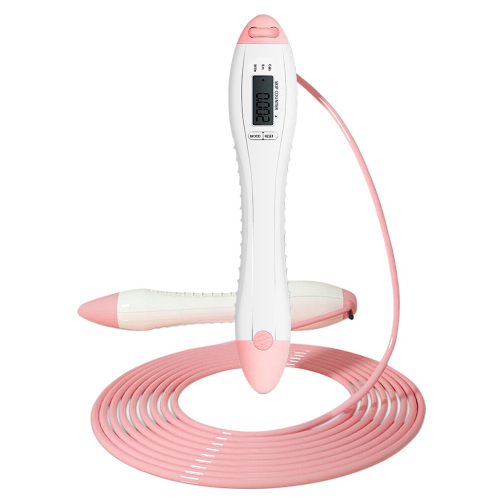 Skipping Rope w/Smart Counter Children Adults Cordless Jumping Rope Calories Kilometer Miles Setting for Training Fitness Boxing