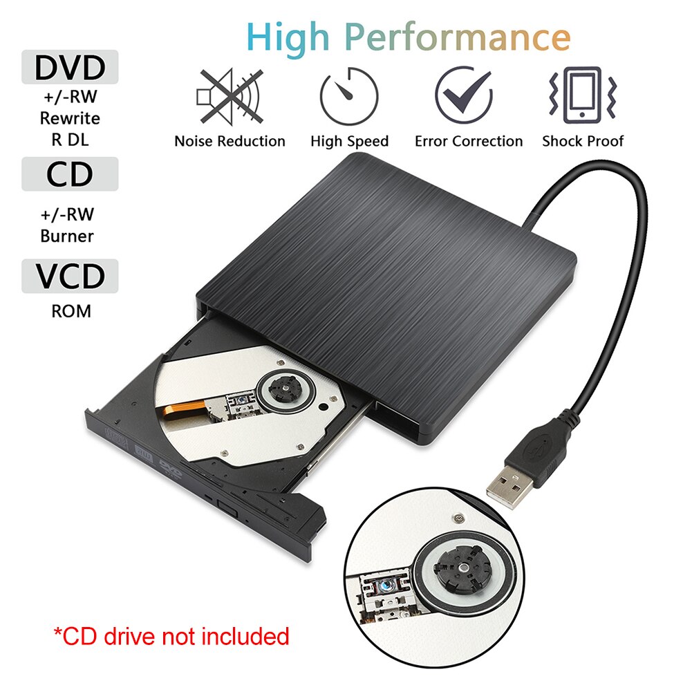 Multi-use Optical Drive Case 5Gbps USB 3.0 SATA External DVD CD-ROM RW Player Optical Drives Enclosure Case