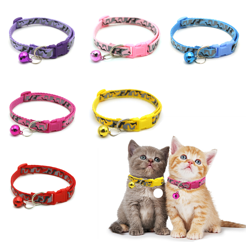 Kat Halsband Met Bel Camo Camouflage Print Neck Strap Polyester Verstelbare Gesp Kitten Puppy Pet Leash Dier Accessoires