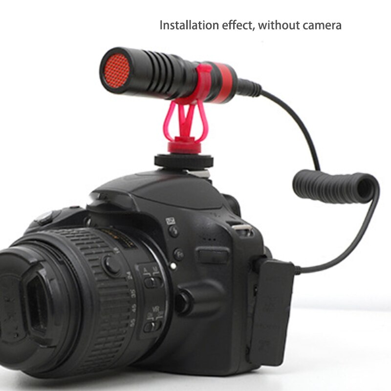 Microphone DSLR Camera Recording Microphone Interview Photography Video Radio Microphone Suitable for Nikon D3200