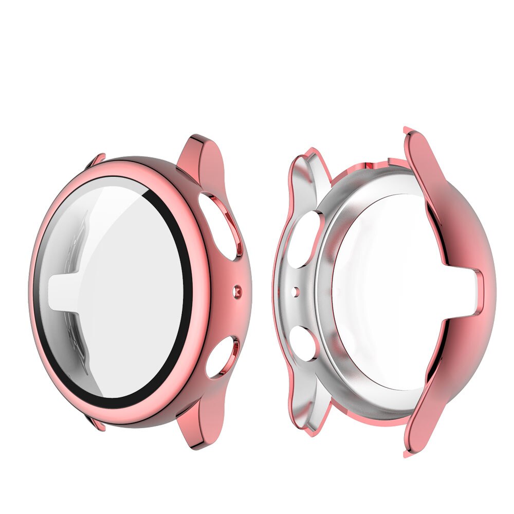 Filmfodral för samsung galaxy watch active 2 40mm 44mm plätering täcka tillbehör aktiv 2 40 44 härdat glas skärmskydd