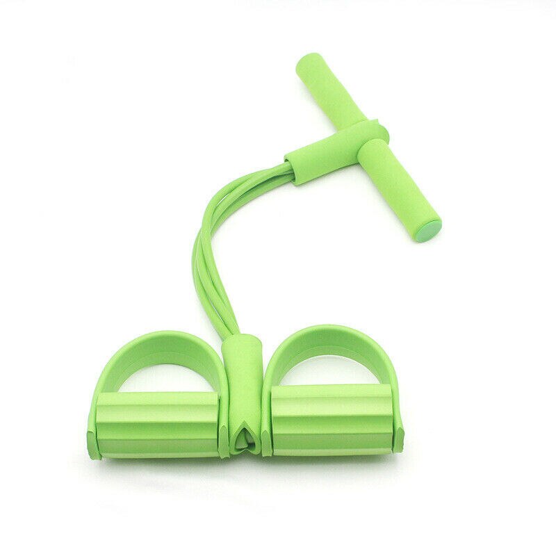 Fitness tyggegummi elastiske modstandsbånd latex pedal træner sidde op trække reb ekspandere yoga band udstyr pilates træning: Grøn