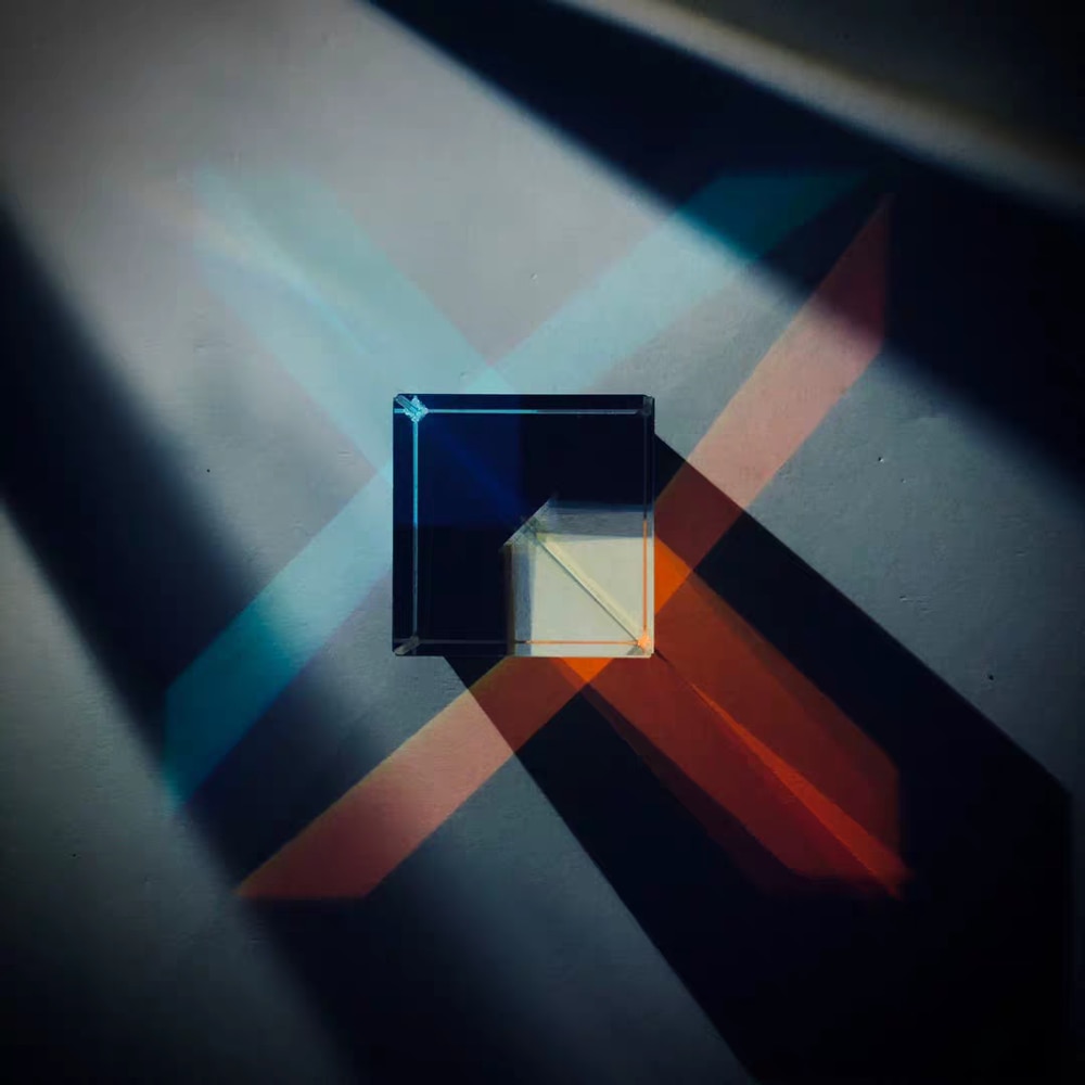 Farve prisme lys terning stor 34mm foto rekvisitter terning terning diamant undervisning farve adskillelse fysik eksperiment