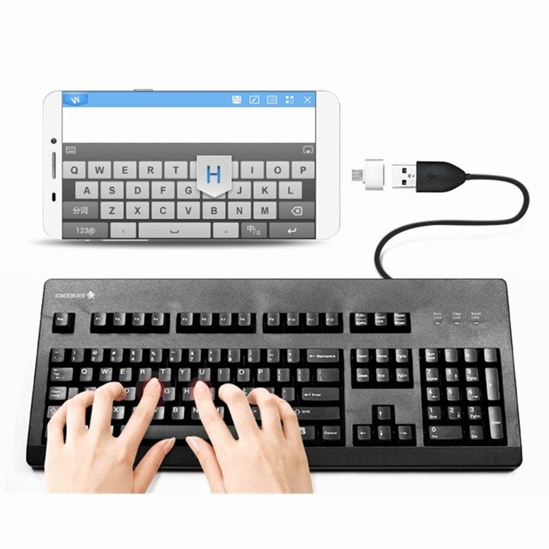 Usb Naar Mirco Usb Adapter Met Siliconen Case Te Dragen Otg Adapter Connector Voor Mobiele Telefoon Tablet Usb Kabel