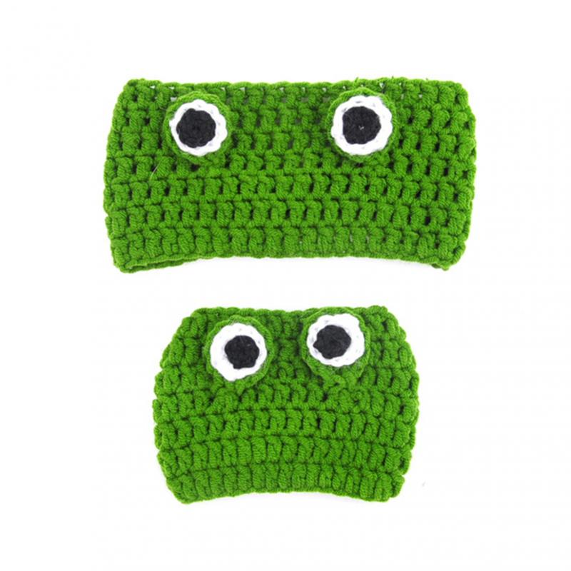 Gorros de lana de punto con dibujos animados para gato, cachorro, gato, Rana, cabeza de disfraz, engranaje, forma de rana, gorro de gato para invierno, accesorios para disfraz de Mascota