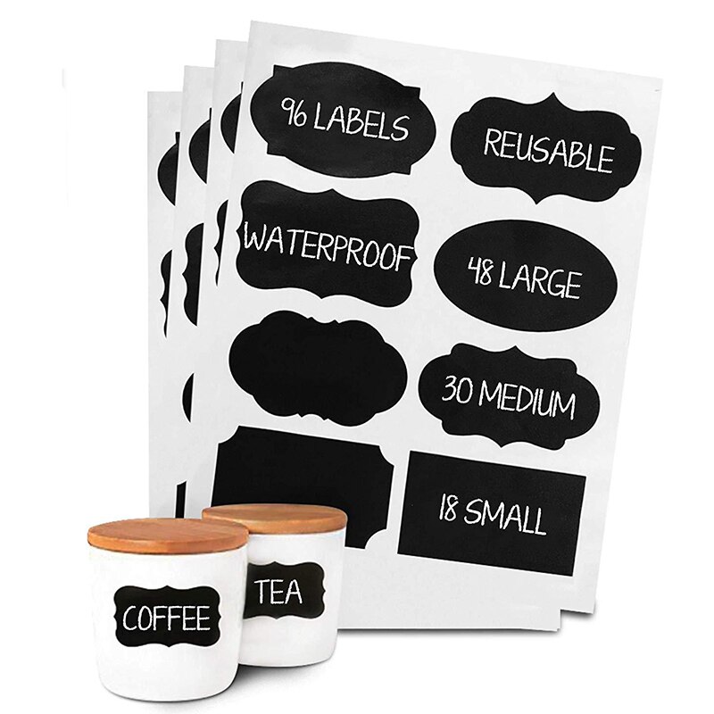 10Set Removable Jar Labels Stickers Waterproof Spi... – Vicedeal