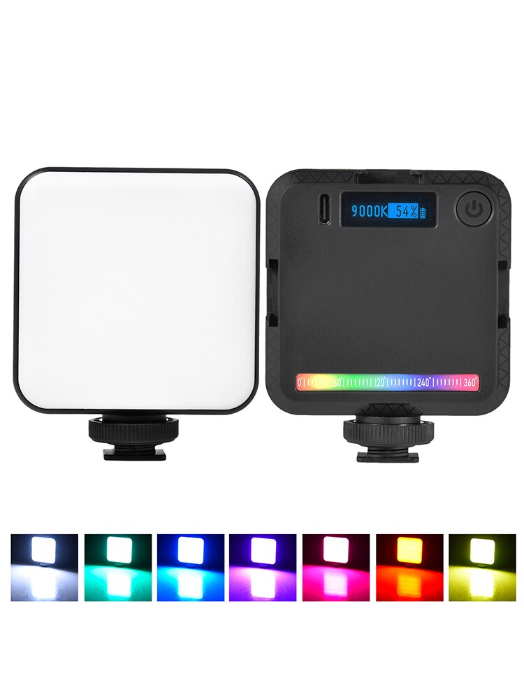 Mini RGB Video Light Dimmable Lighting For Photography 2000mAh RGB LED Video Camera Light CCT Mode Vlog Fill Light Live