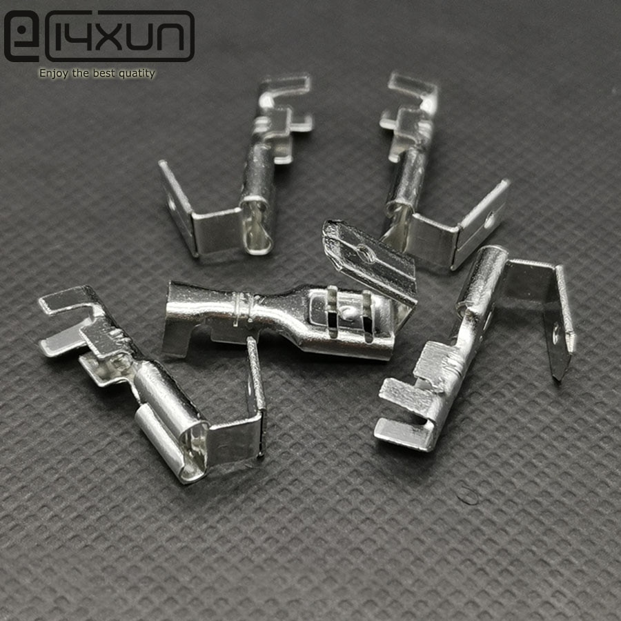 20/50/100pcs/lot 4.8 / 6.3 against the back shoulder of male and female plug spring terminals inserted spring cold terminal