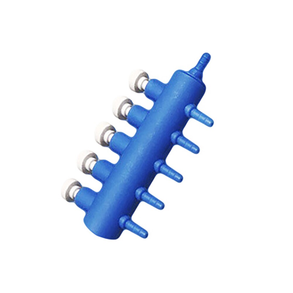 2 3 4 5 6 Way Aquarium Oxygen Tube Splitter Fish Tank Air Pump Accessories Air Flow Distributor Control Useful Outlet: 5