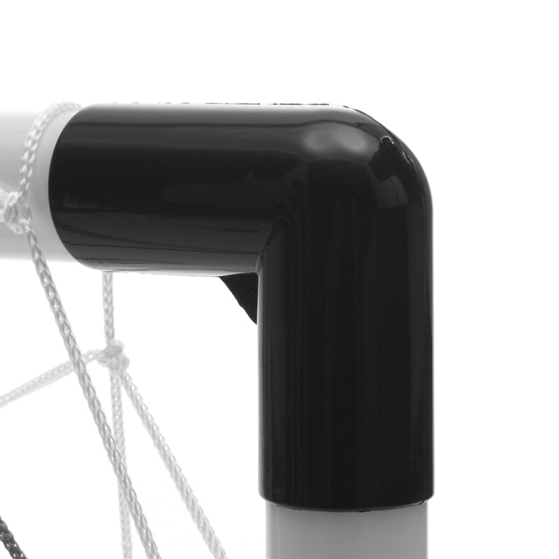 2 uppsättningar avtagbara diy bärbara barn sport fotboll mål öva scrimmage spel fotboll gate diy vit med fotboll och