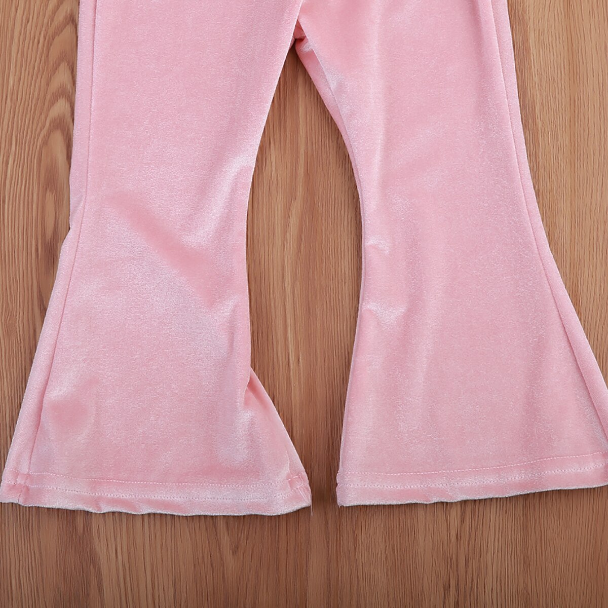 Em Estoque! 1-5y da criança do miúdo meninas calças de veludo roupas infantis sólido bell-bottomed calças casuais crianças flare calças