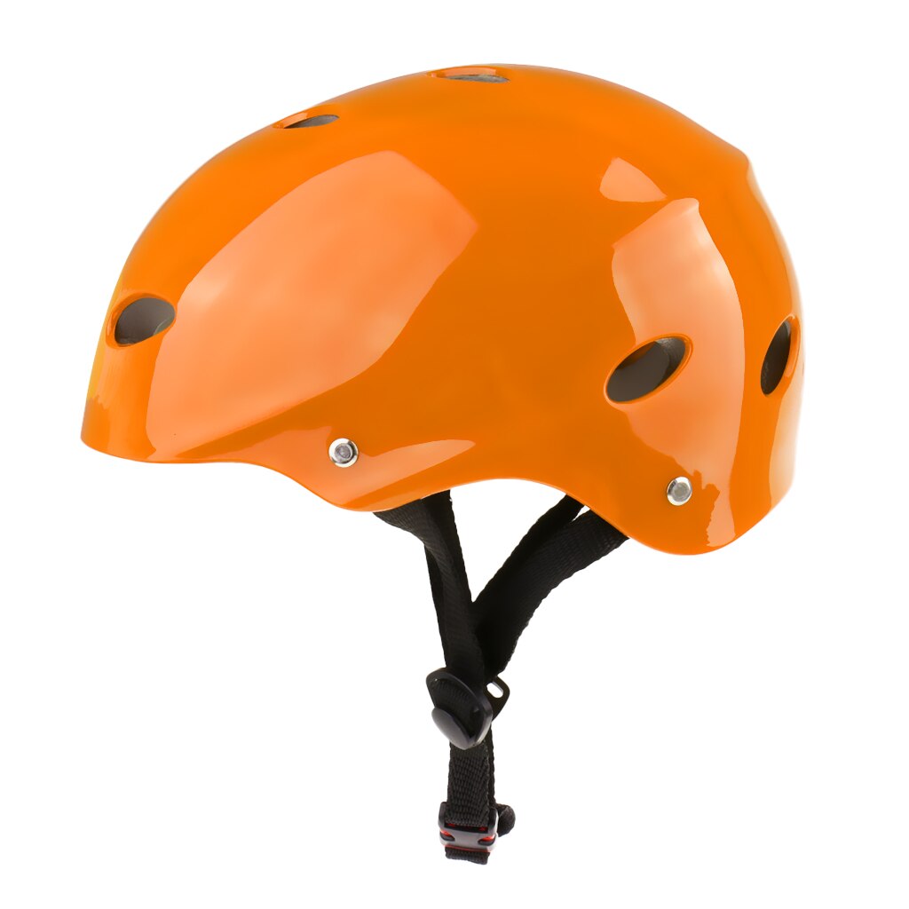 Acqua Sicurezza E Prevenzione Nello Sport del Casco Traspirante E leggero Caschi Per Wakeboard Kayak Canoa Barca Surf Vela Rafting di Skateboard: Orange L