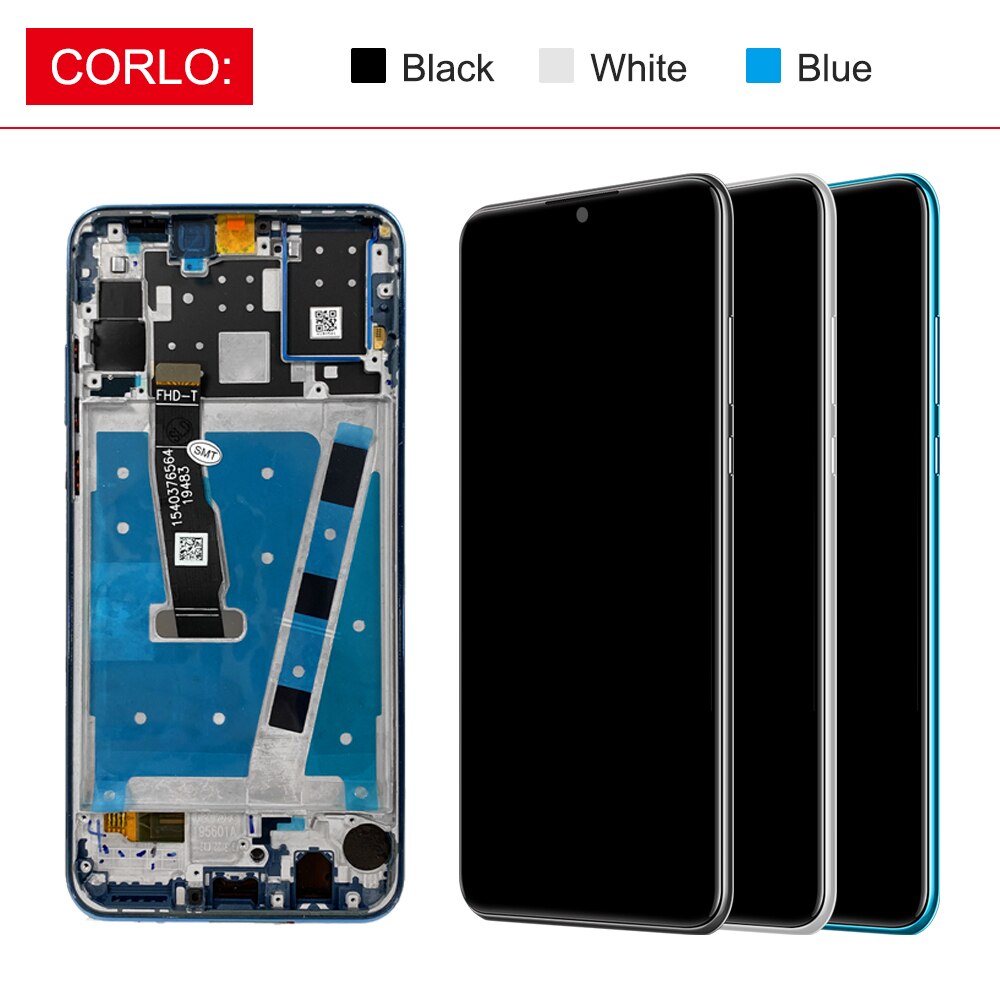 Original Screen With Frame For HUAWEI P30 Lite LCD Display Screen For Huawei P30Lite MAR-LX1 LX2 LX3 L00 Marie-L21 L22 L01 Lcd