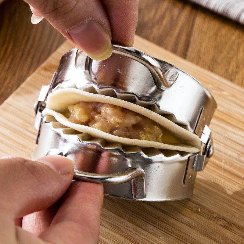 Pressing Dumplings Maker Mold Dumpling Wrapper Edge Embossing Shaping Clamp Mold Dumpling Ravioli Dough Cutter Mould
