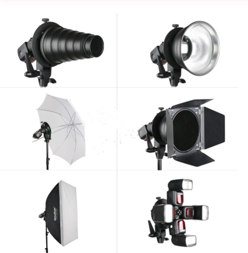 Godox S-type Bracket Bowens Mount Holder for Speedlite Flash Snoot Softbox Honeycomb