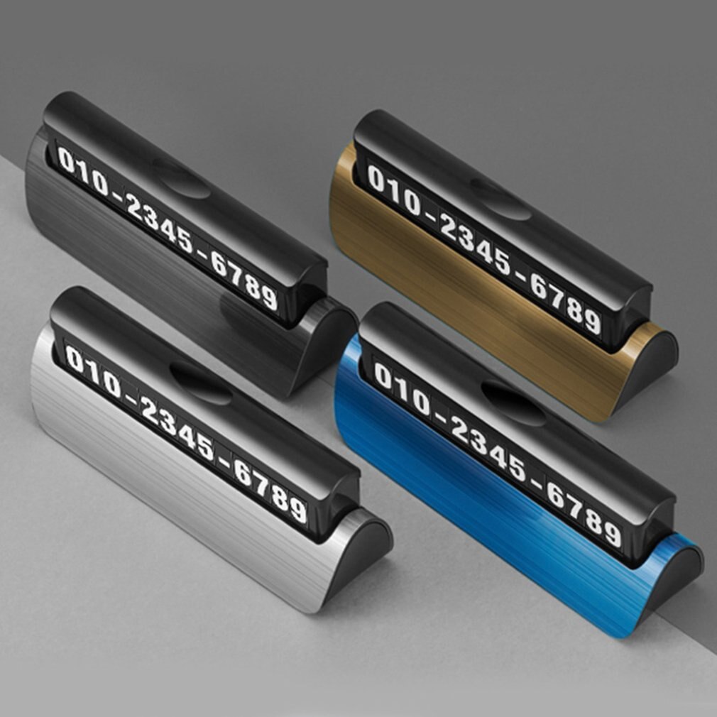 Auto Tijdelijke Parkeerkaart Telefoon Nummer Plaat Lichtgevende Parkeerkaart Sticker Universele Voor Auto 'S