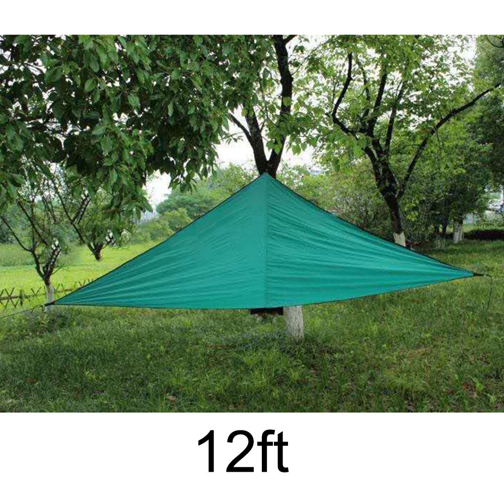 Spot UV Protection Canopy Outdoor Shade Triangular Rainproof Sunproof Awning Hogard: Green / S
