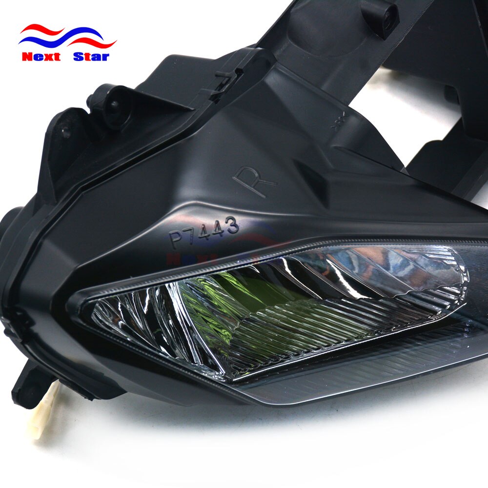 Moto noir phares phares phares phares assemblage de lampes pour YZF600 YZF R6 YZF-R6 vélo de rue