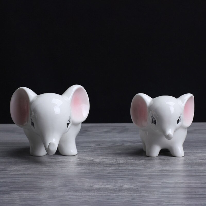 Ceramic Flower Pot Cartoon Animal Elephant Succulent Bonsai Potted Planter for Indoor Outdoor Garden Yard Decoration