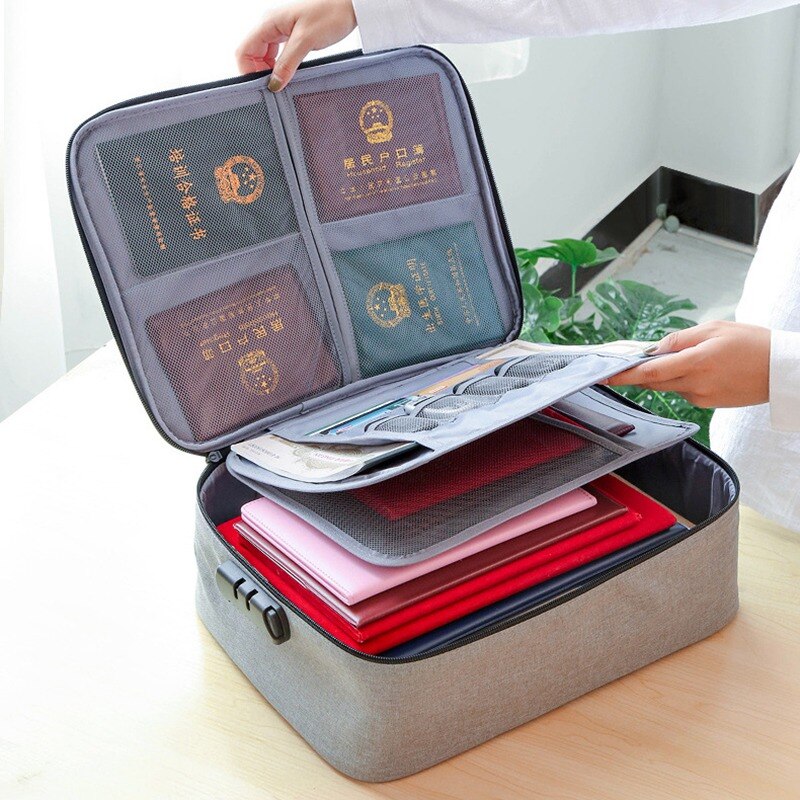 GUMST Document Bags Large Capacity Files Organizer Travel Bags Cosmetic Box Waterproof Digital Bags Document Organizer